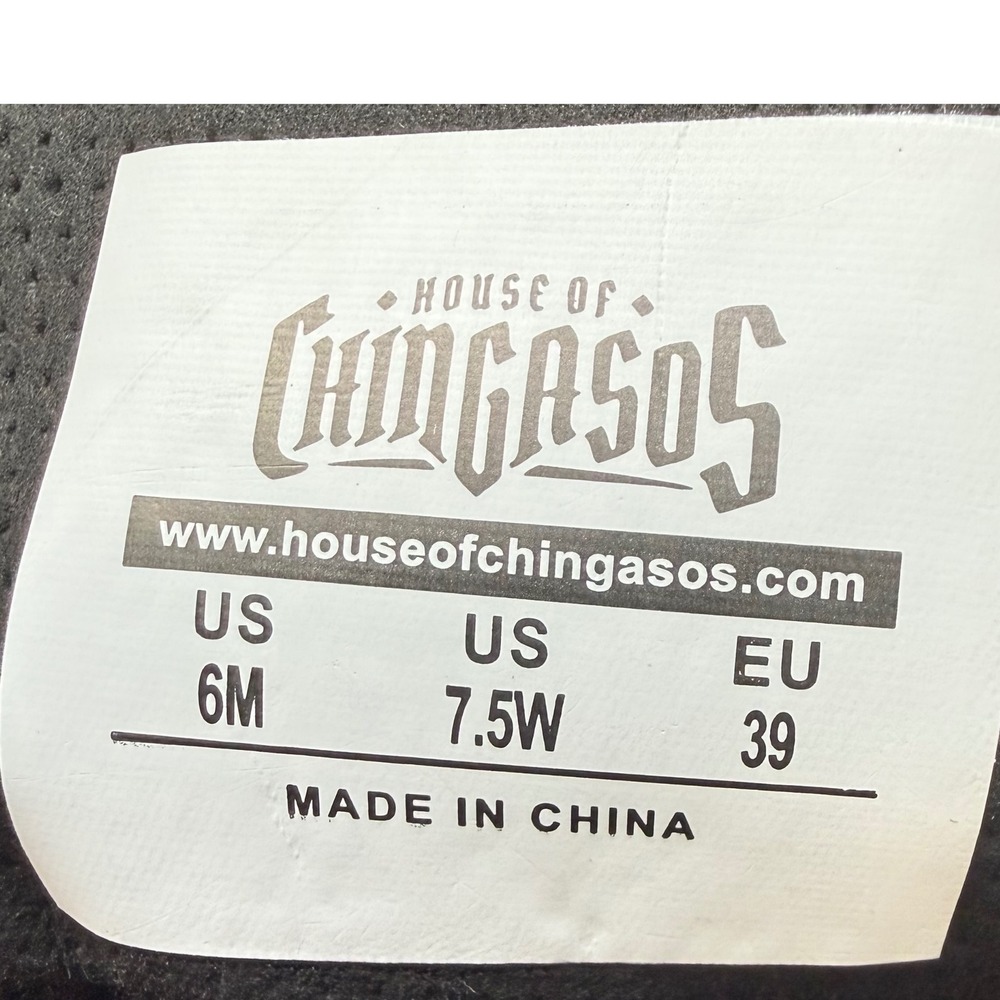 House of Chingasos High Top Sneakers 7.5W / 6M Frida Boxing Serape Print Rare - Picture 6 of 7